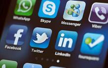 Twitter icon on phone